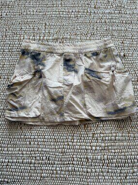 Zara Neutral Cargo Skirt